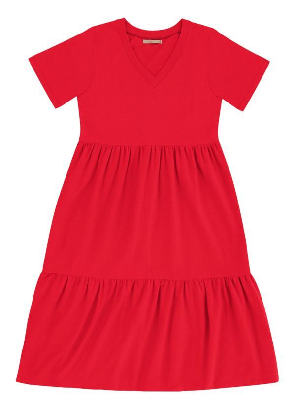 Angel - Vestido V Marias Malha Vermelho