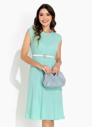 Rosalie - Vestido Verde Claro Regata - ROSALIE