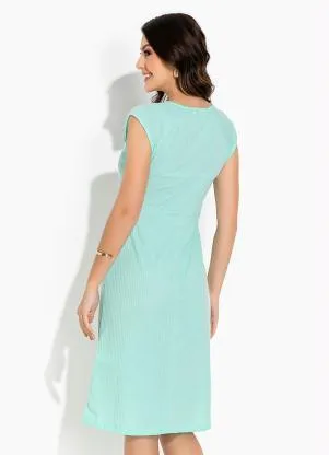 Rosalie - Vestido Verde Claro Regata - ROSALIE