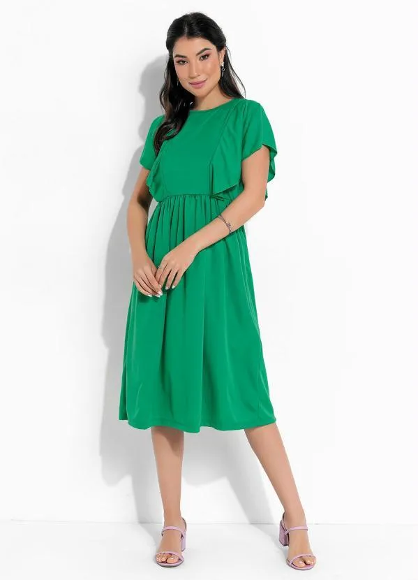 Rosalie - Vestido Verde com Babados 4