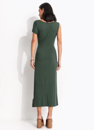 Quintess - Vestido Verde em Malha de Viscose - QUINTESS