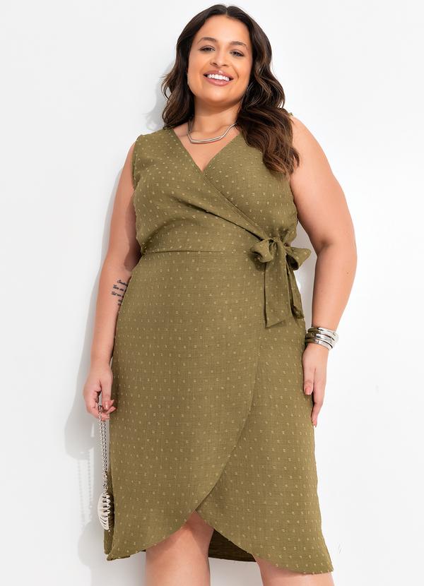 Quintess - Vestido Verde em Tecido Jacquard 7