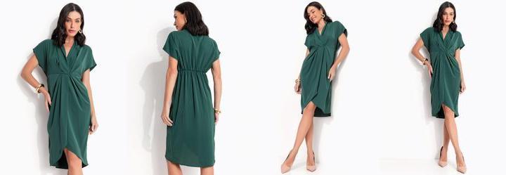 Vestido Verde Bandeira em Microfibra
