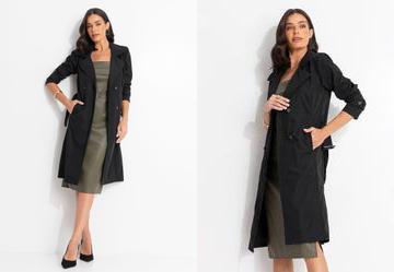 Vestido Verde Escuro em Sint�tico Pu