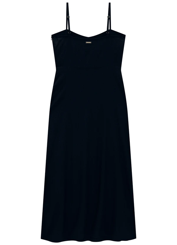 Enfim - Vestido Preto Midi Evasê 2