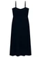 Enfim - Vestido Preto Midi Evasê - variação: Preto