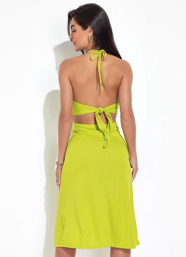 Moda Pop - Vestido Verde Lima em Malha 2