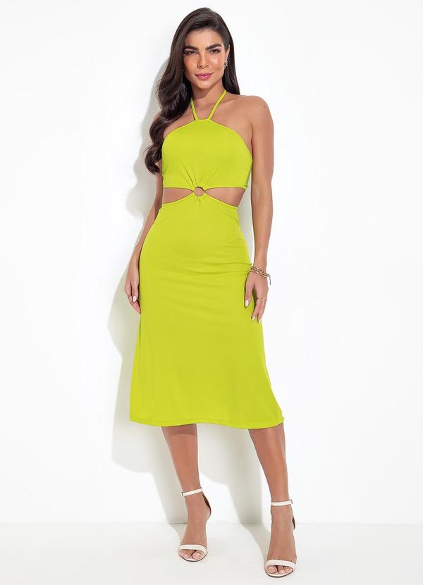 Moda Pop - Vestido Verde Lima em Malha 3