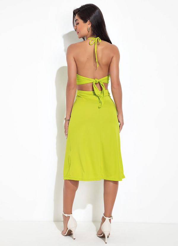 Moda Pop - Vestido Verde Lima em Malha 4