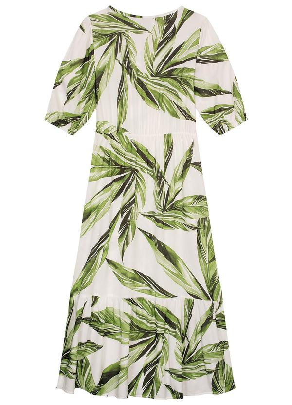 Malwee - Vestido Verde Midi Folhagens 3