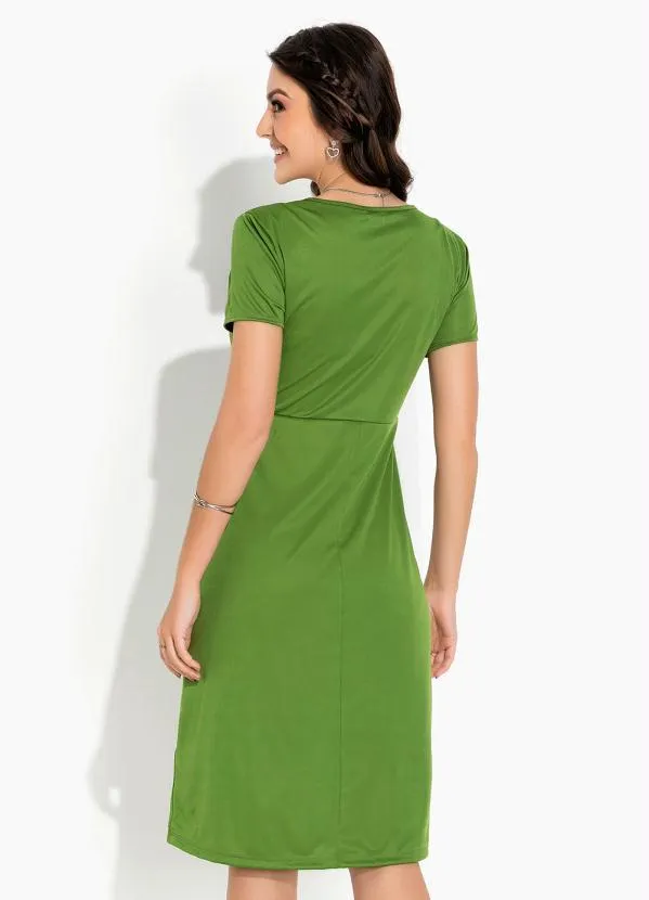 Rosalie - Vestido Verde Transpassado 2
