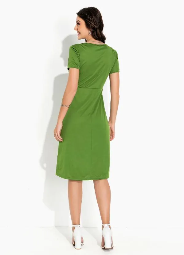 Rosalie - Vestido Verde Transpassado 5