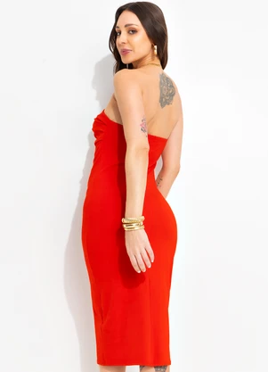 Bimini - Vestido Vermelho em Cotton - BIMINI