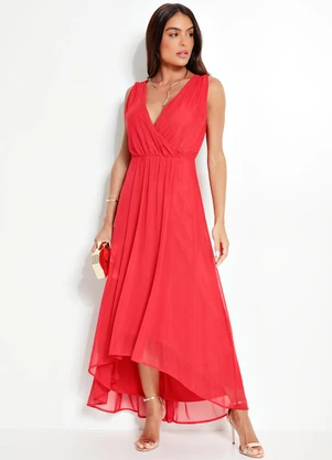 bonprix - Vestido Vermelho em Tule - BONPRIX
