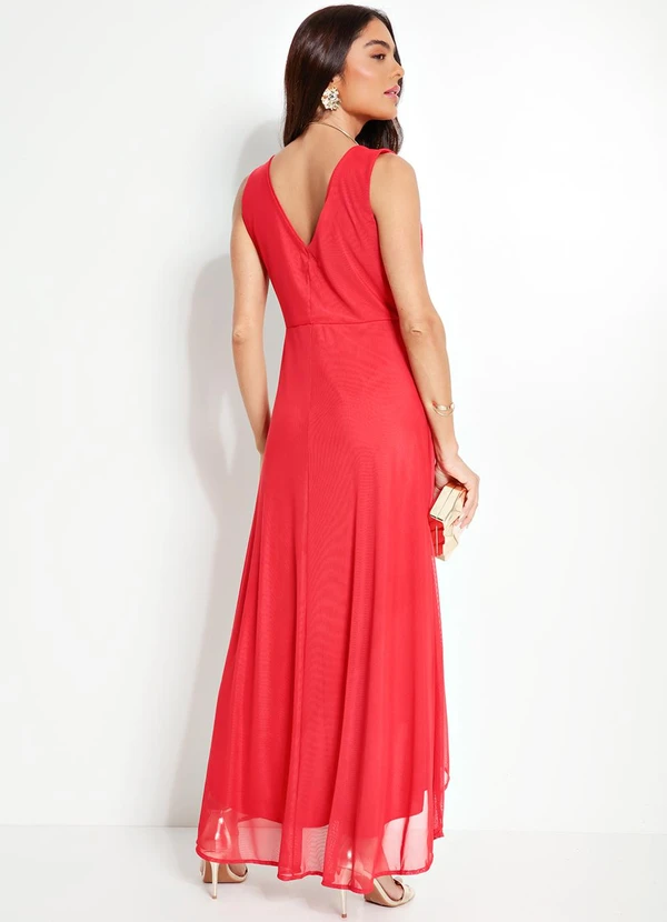 bonprix - Vestido Vermelho em Tule 2