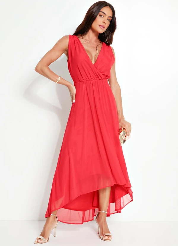 bonprix - Vestido Vermelho em Tule 3