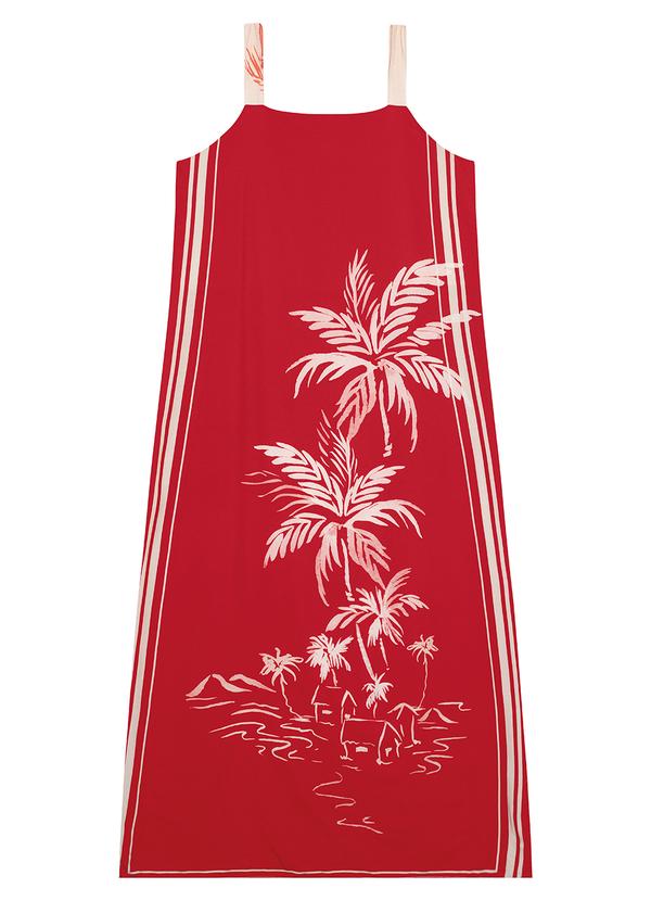 Malwee - Vestido Vermelho Midi Evasê Dupla Face 2