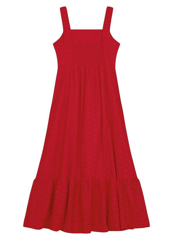 Malwee - Vestido Vermelho Midi Evasê em Laíse 10
