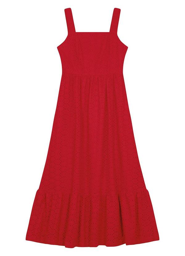 Malwee - Vestido Vermelho Midi Evasê em Laíse 9