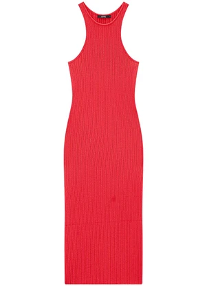 Enfim - Vestido Vermelho Midi Tricot - ENFIM