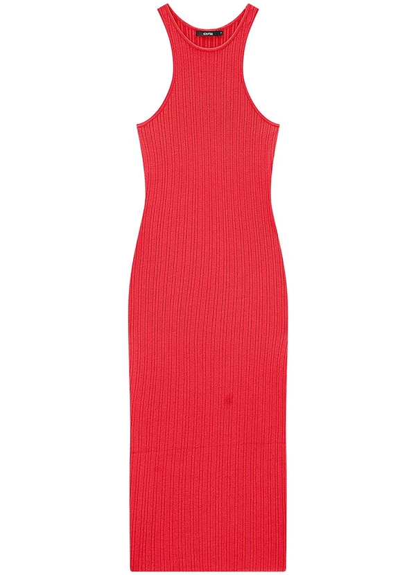Enfim - Vestido Vermelho Midi Tricot 2