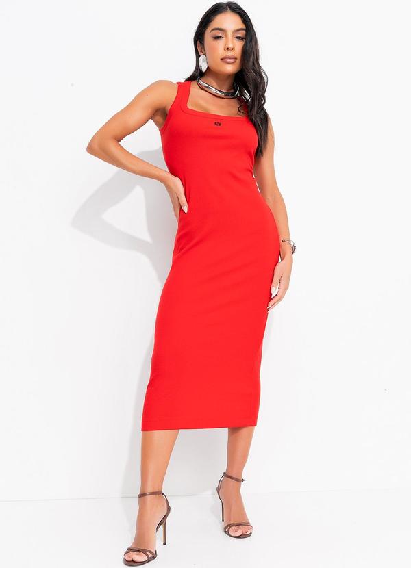 Colcci - Vestido MidiVermelho