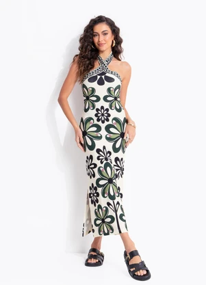 Farm - Vestido Vies Florara Preto - FARM