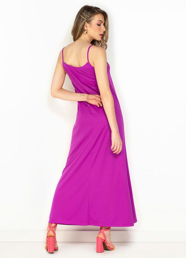 Moda Pop - Vestido Violeta Soltinho com Alças 2