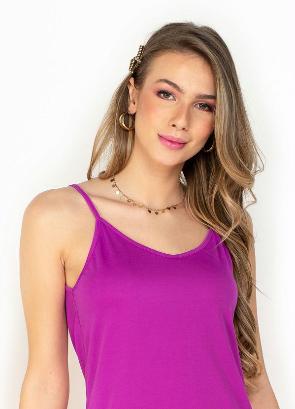 Moda Pop - Vestido Violeta Soltinho com Alças 3