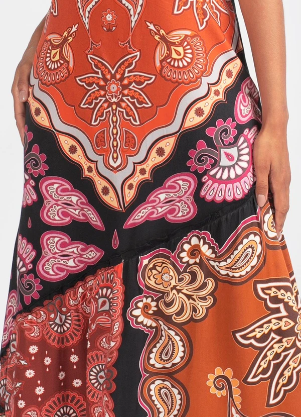 Farm - Vestido Viscose Doce Manha Preto 3