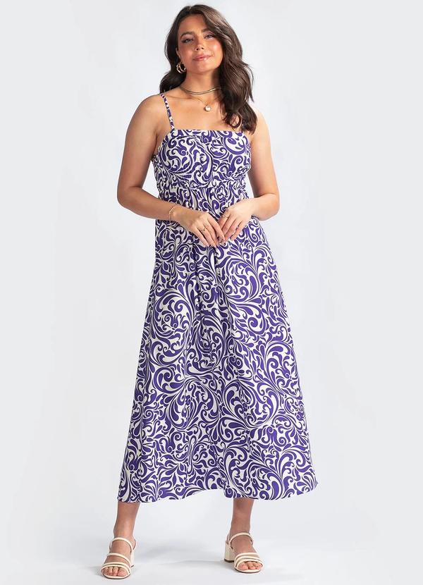 Maria Filó - Vestido Viscose Petunia Estampado