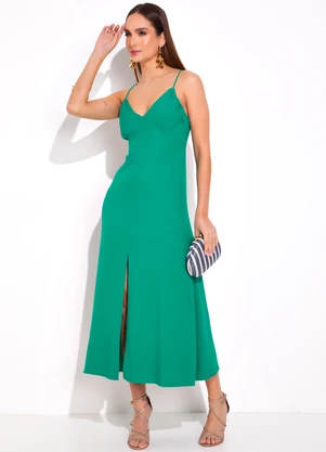 Oh Boy - Vestido Viscose Verde - OH BOY
