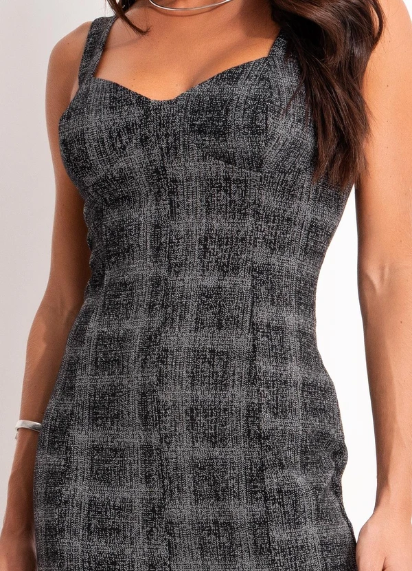 Colcci - Vestido Xadrez Cinza 6
