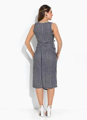 Rosalie - Vestido Xadrez Transpassado - ROSALIE