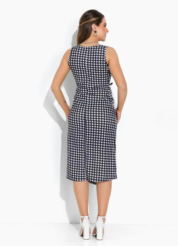 Rosalie - Vestido Xadrez Transpassado 2