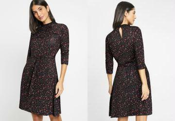 Vestido Floral Ldico em Malha Fria