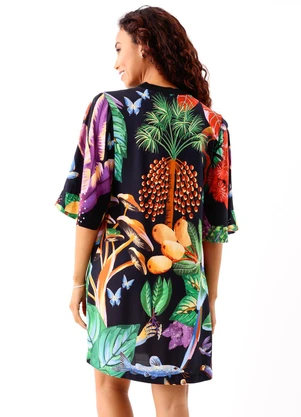 Farm - Vestido T-Shirt Dress Caminho Yawanawa - FARM