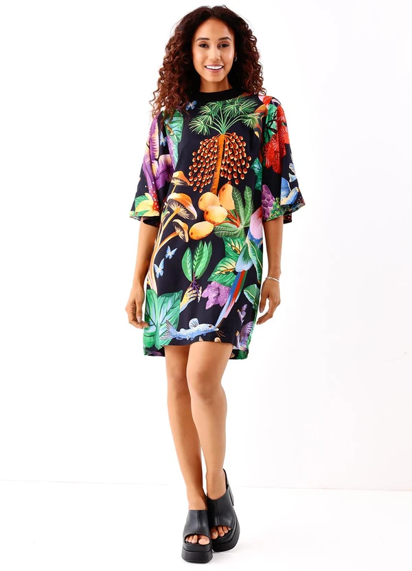 Farm - Vestido T-Shirt Dress Caminho Yawanawa 3