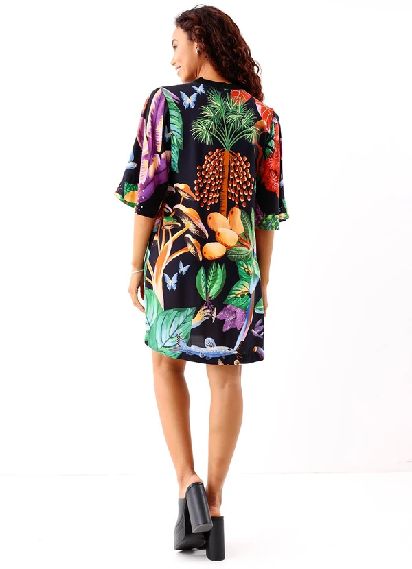 Farm - Vestido T-Shirt Dress Caminho Yawanawa 4