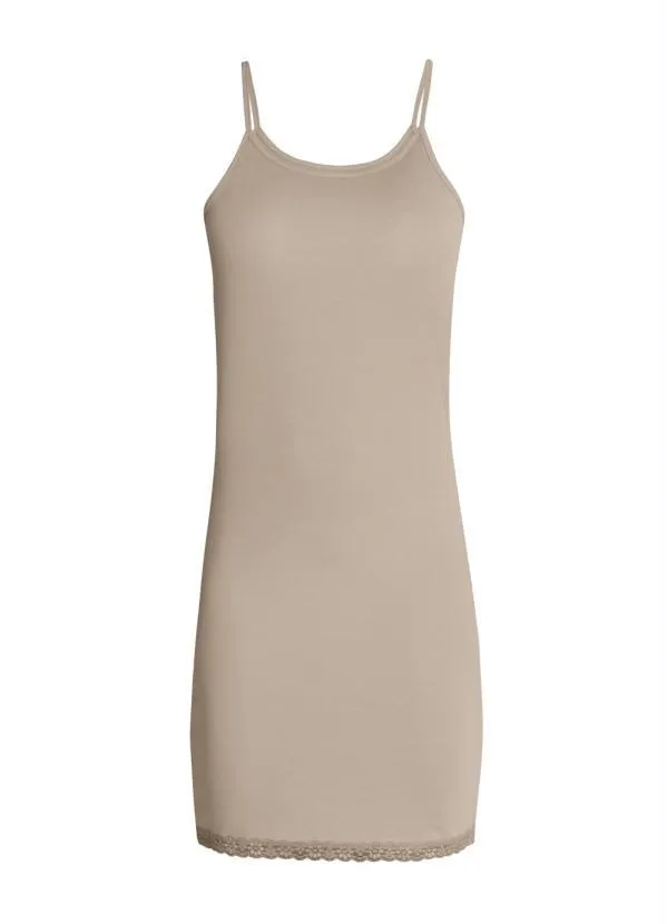 Rosalie - Vestido Anágua Bege com Renda 7