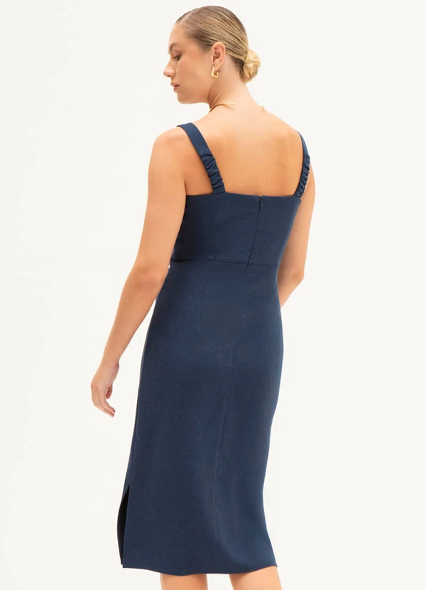 Principessa - Vestido Tubinho Clássico com Alças Berenice Azul 2