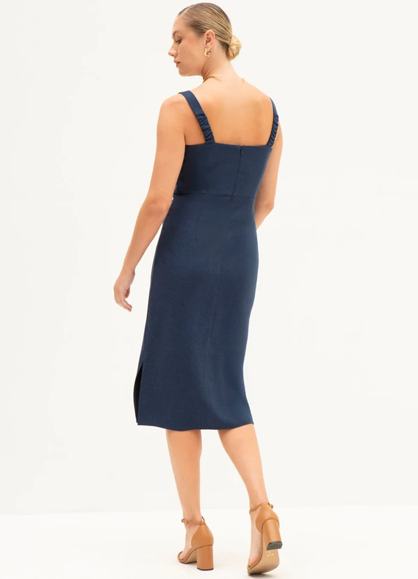 Principessa - Vestido Tubinho Clássico com Alças Berenice Azul 4