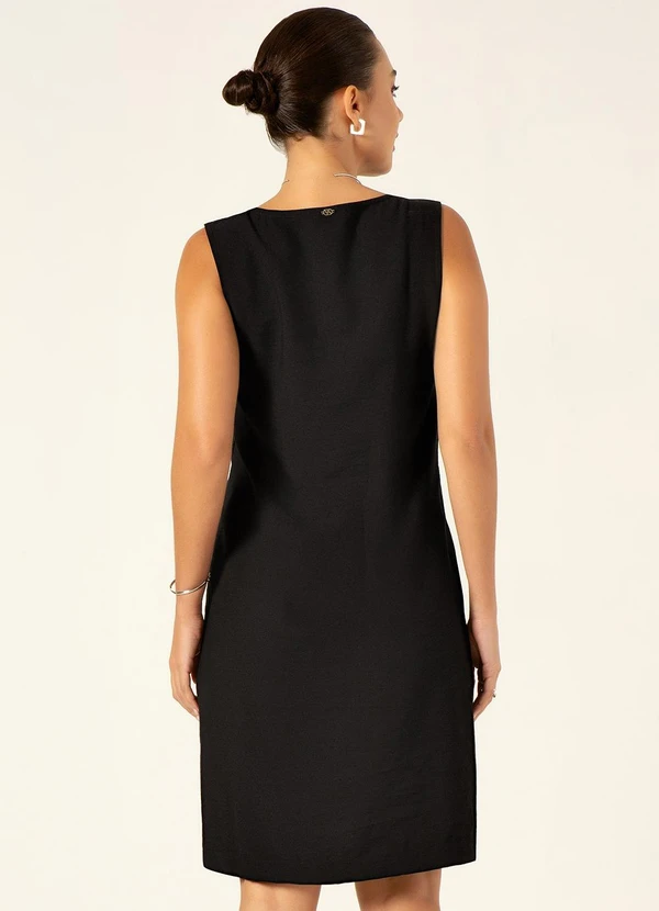 Principessa - Vestido Tubinho de Alfaiataria Preto Leani 2