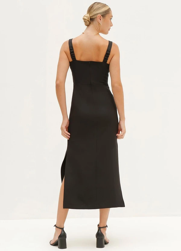 Principessa - Vestido Tubinho Longuete Preto Rosilda 2