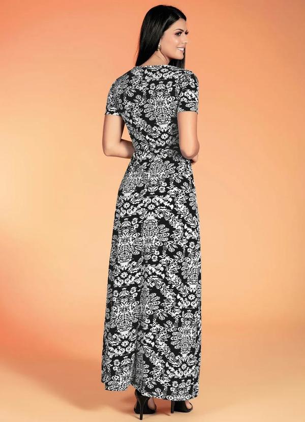 Outlet - Vestido Longo Arabescos Moda Evangélica 2