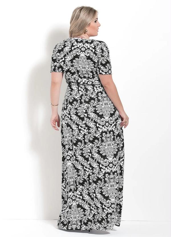 Outlet - Vestido Longo Arabescos Moda Evangélica 5