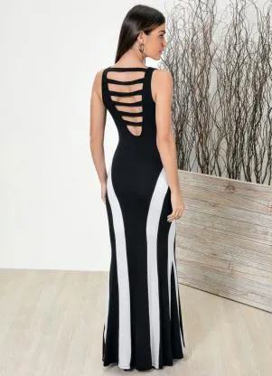 bonprix - Vestido Longo Preto - BONPRIX