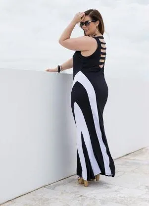 bonprix - Vestido Longo Preto - BONPRIX