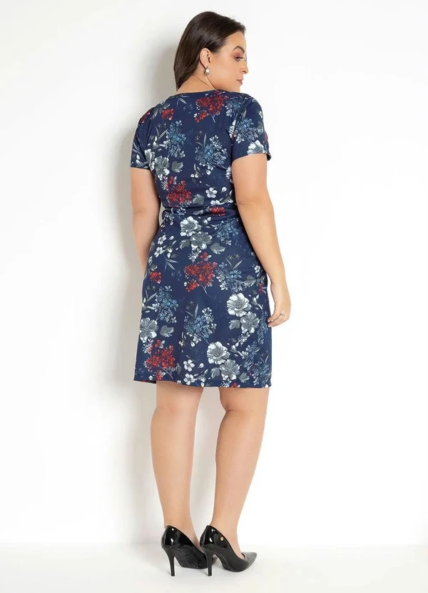 Rosalie - Vestido Decote Redondo Flores 13