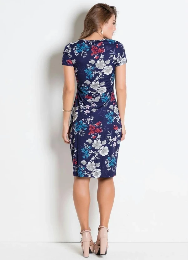 Rosalie - Vestido Decote Redondo Flores 5